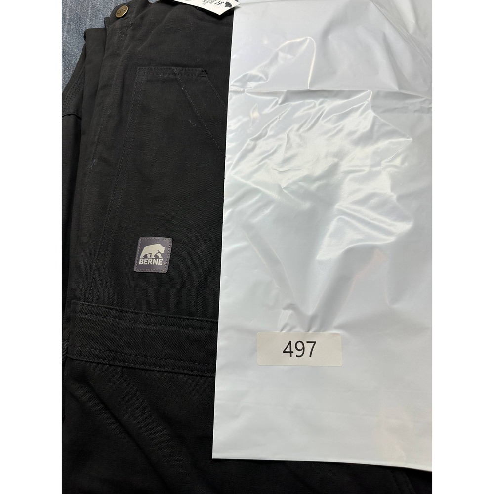 Berne Womens 3XL Regular Black Insulated Bib Overalls WB515BK Workwear New - Picture 13 of 13